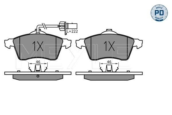 Set placute frana