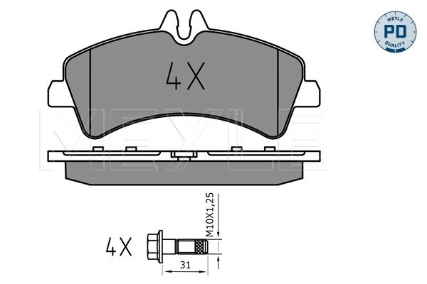 Set placute frana