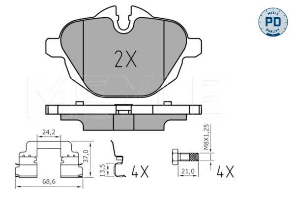 Set placute frana