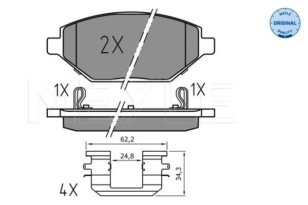 Set placute frana