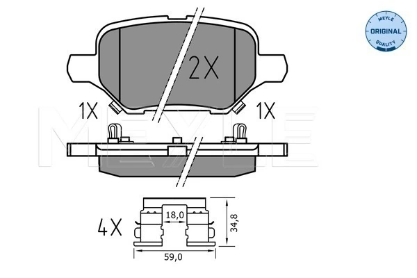 Set placute frana