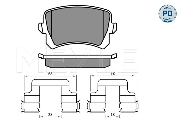 Set placute frana
