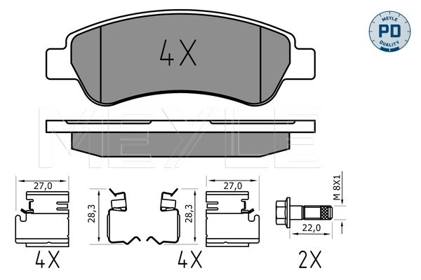 Set placute frana