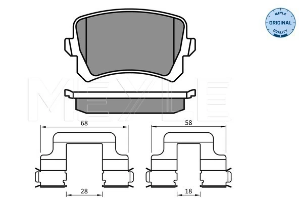 Set placute frana