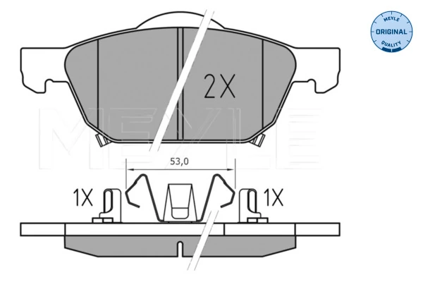 Set placute frana