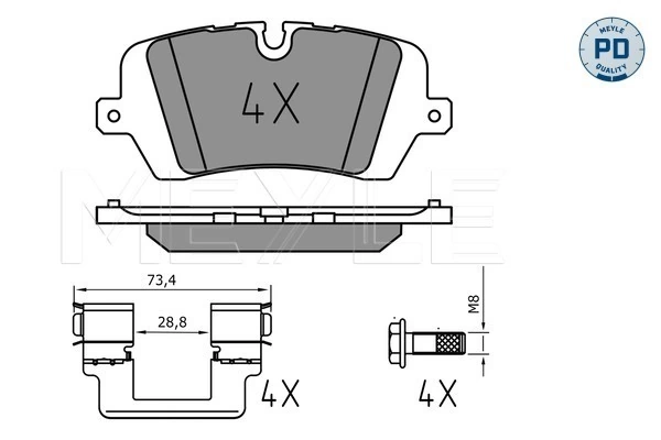 Set placute frana