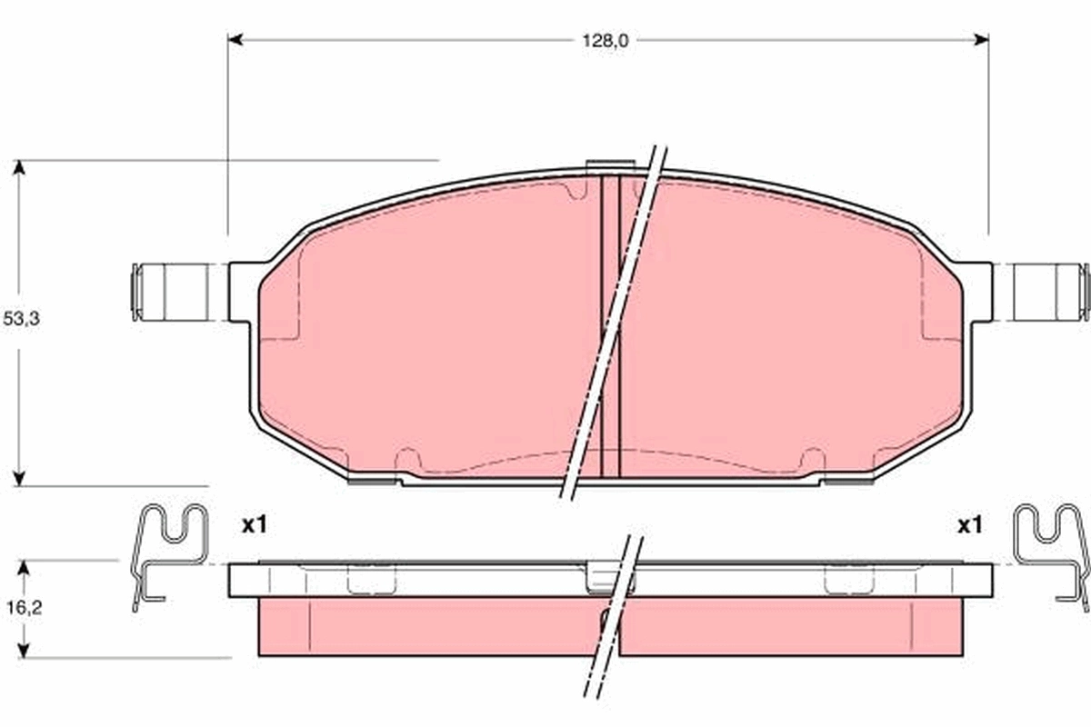 Set placute frana