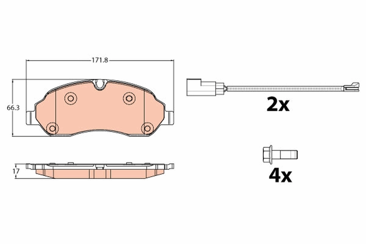 Set placute frana