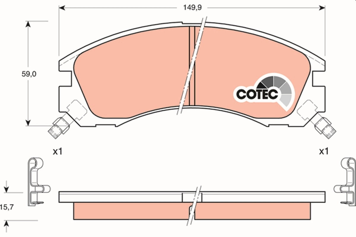Set placute frana