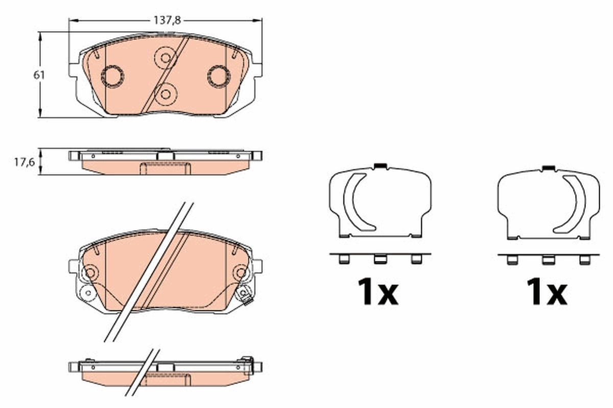 Set placute frana