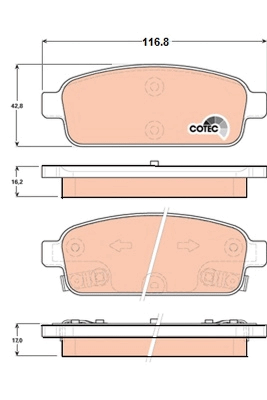 Set placute frana