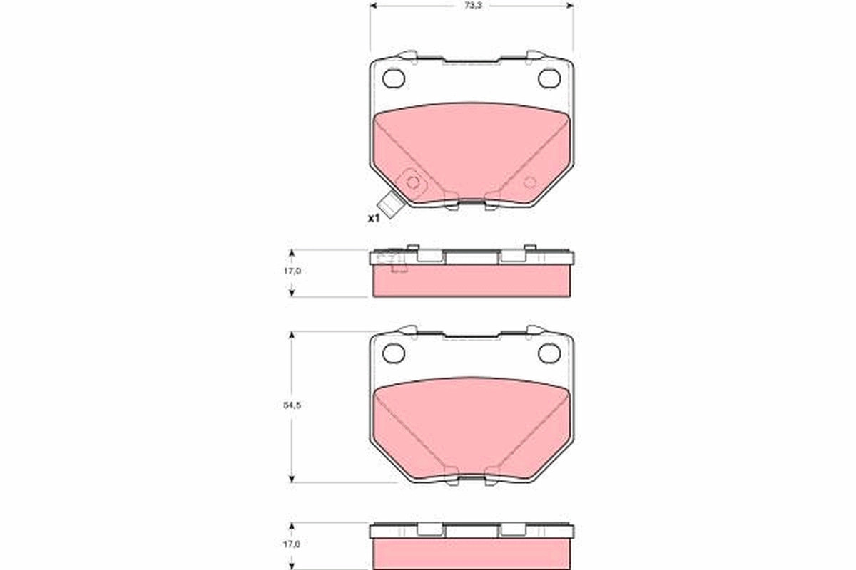 Set placute frana