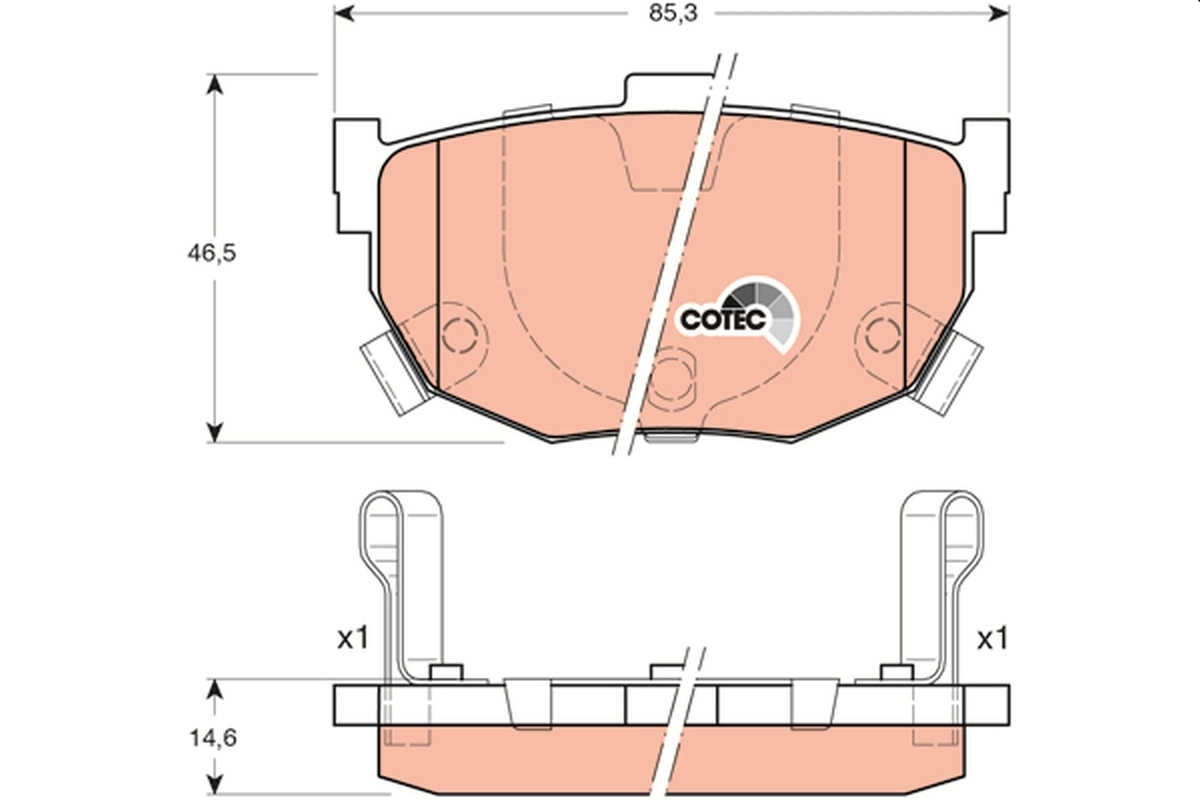 Set placute frana
