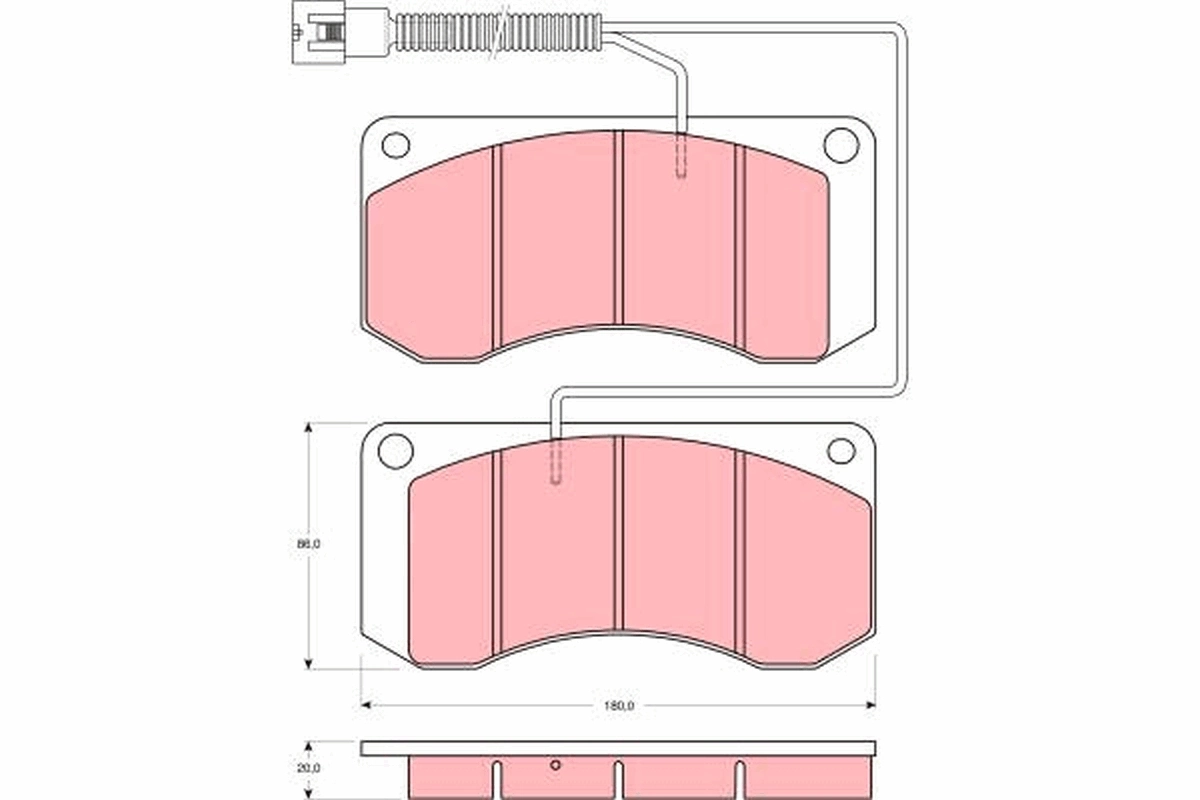 Set placute frana