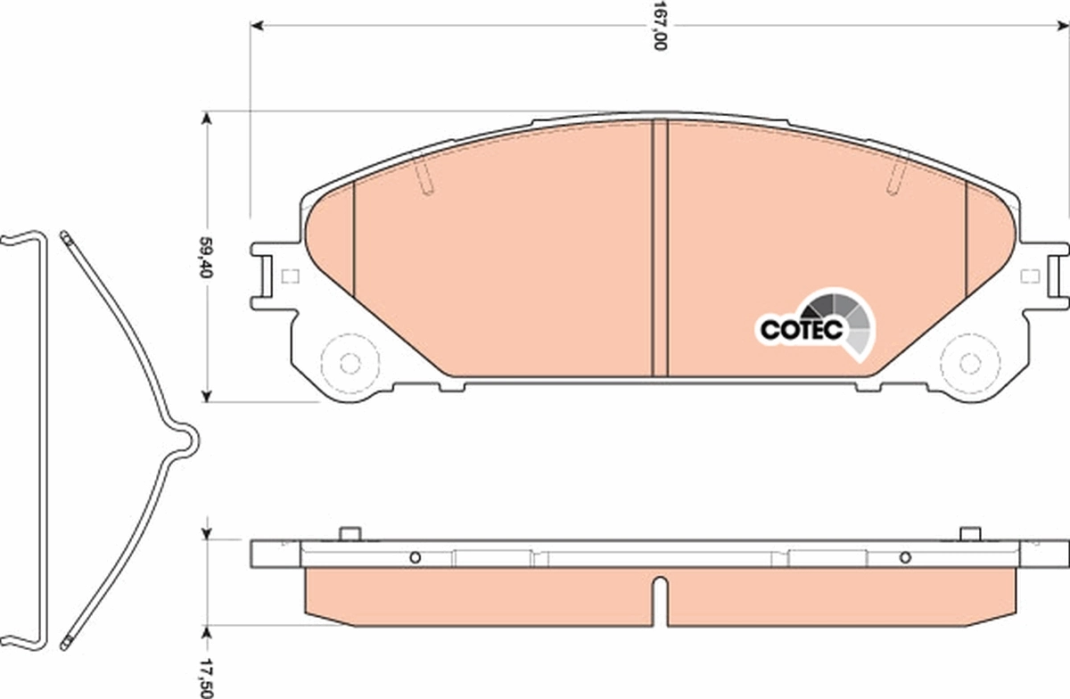 Set placute frana