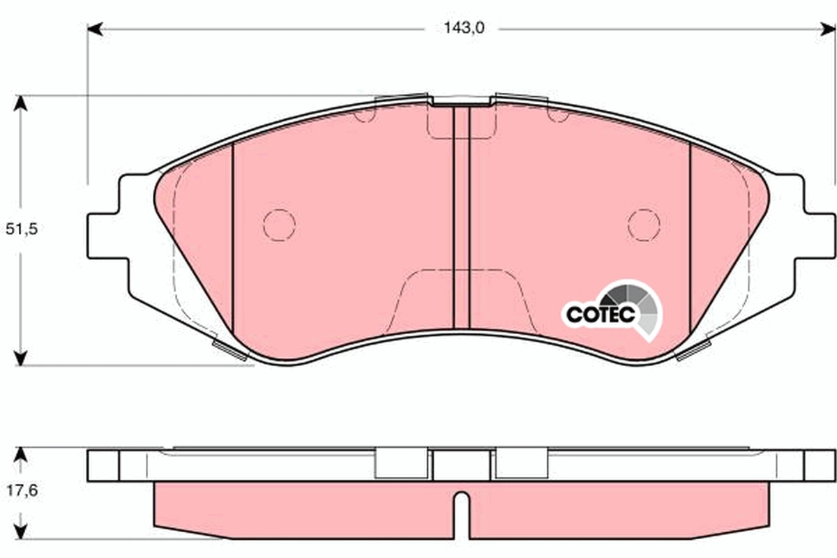 Set placute frana