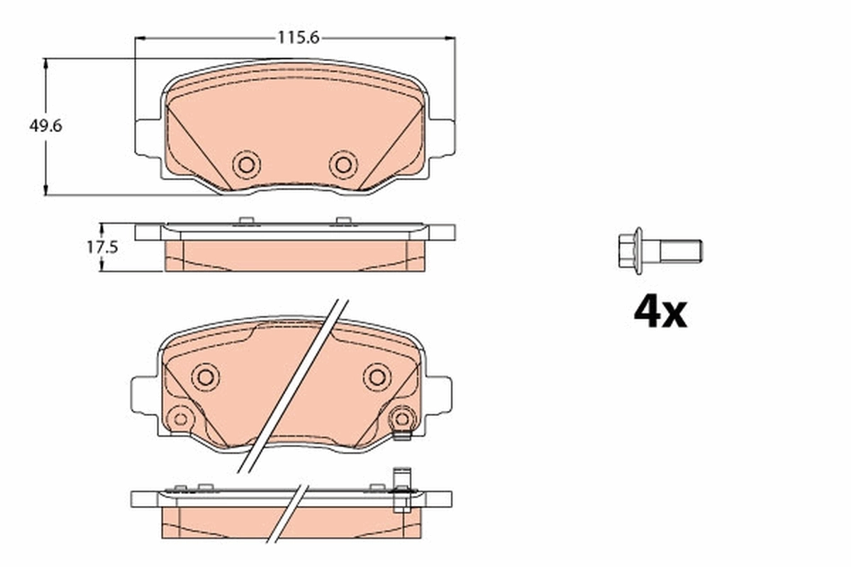Set placute frana