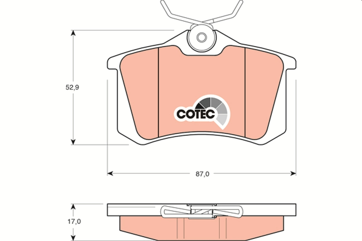 Set placute frana