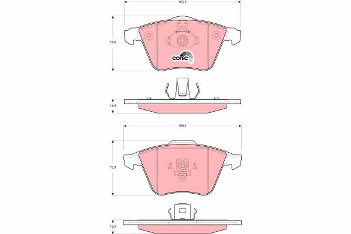 Set placute frana