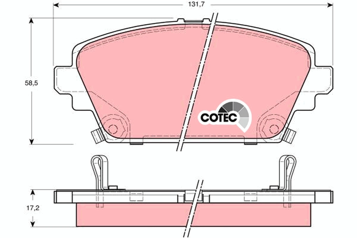 Set placute frana