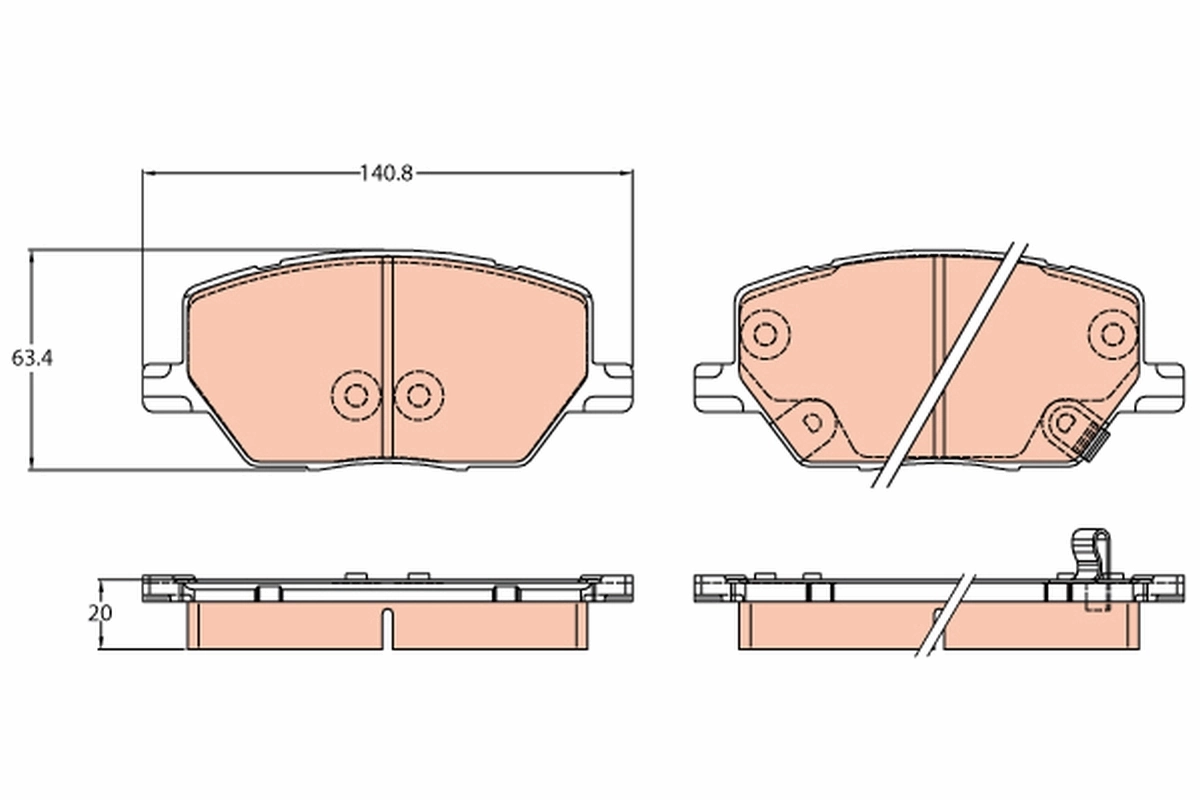Set placute frana