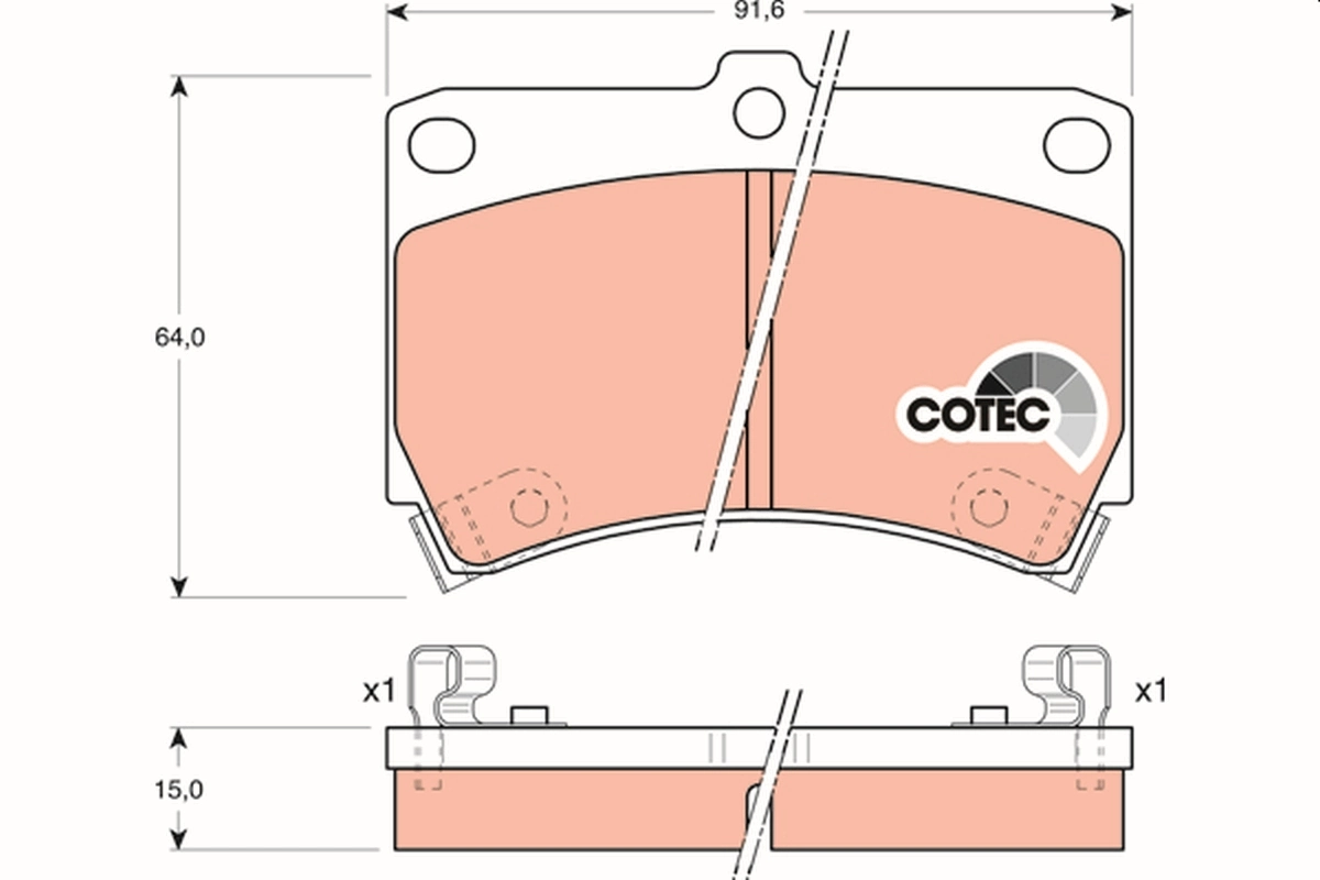 Set placute frana