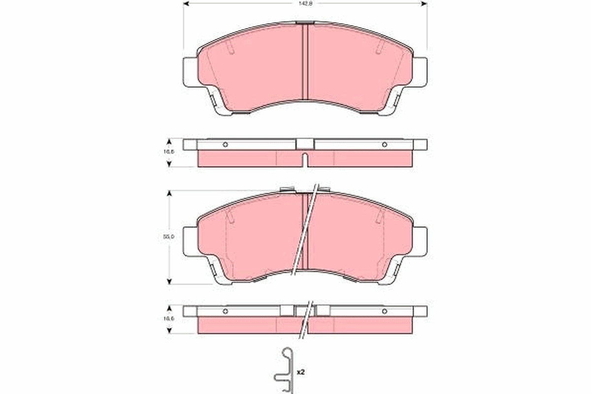 Set placute frana