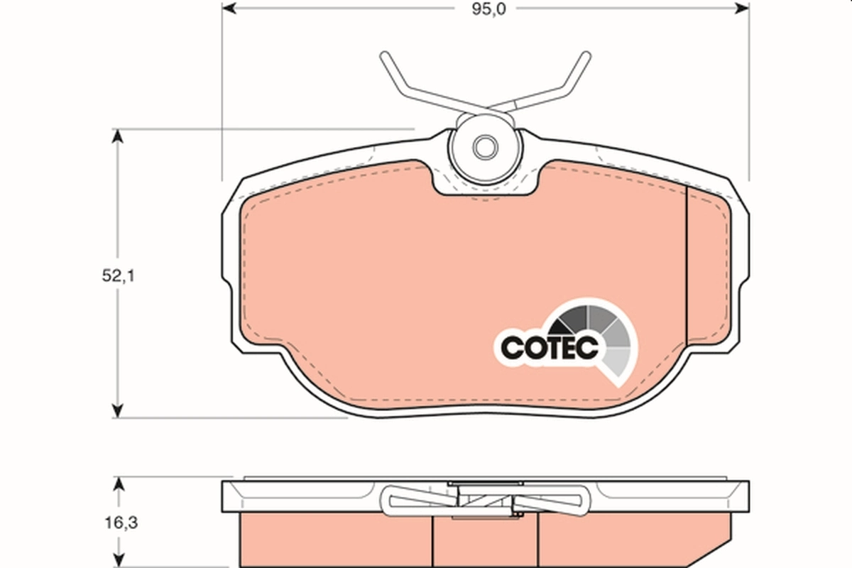 Set placute frana