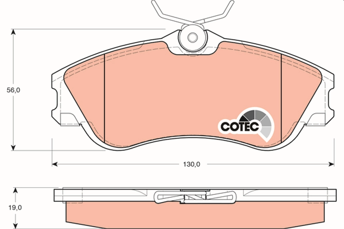 Set placute frana