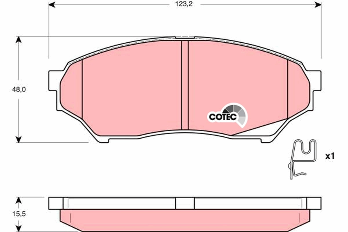 Set placute frana