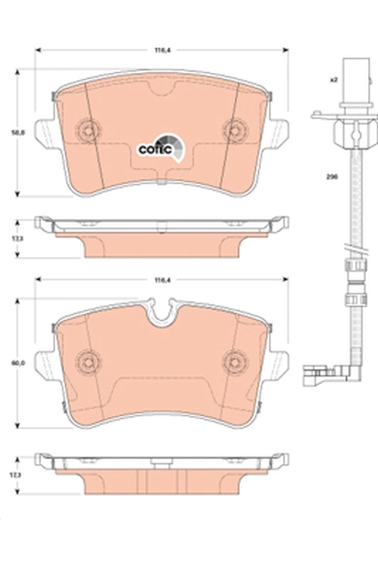 Set placute frana