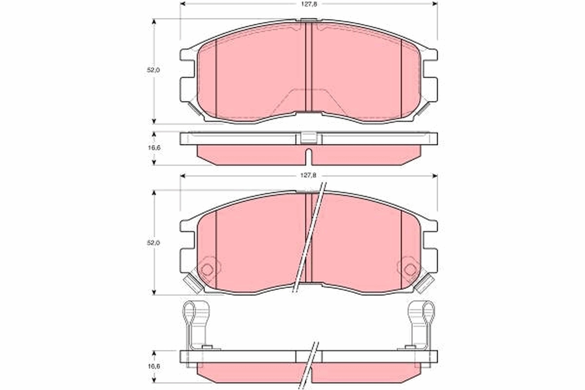 Set placute frana