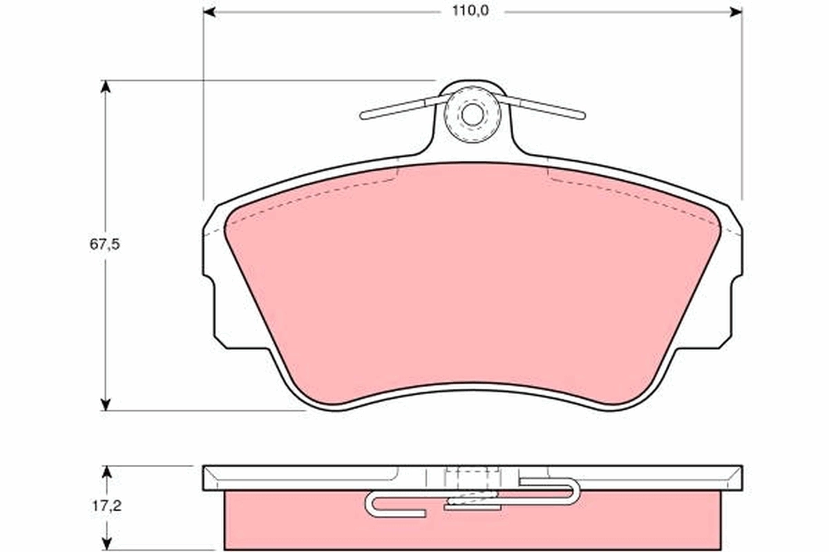 Set placute frana