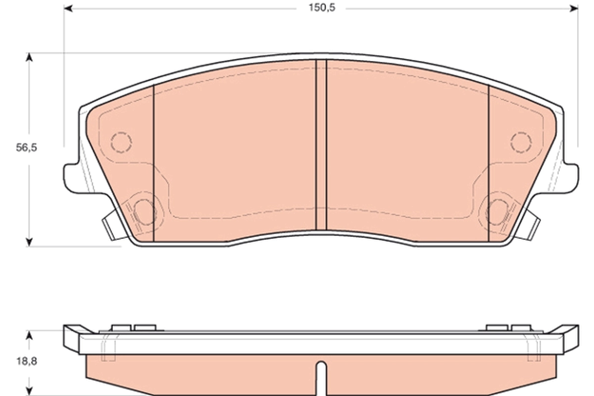 Set placute frana