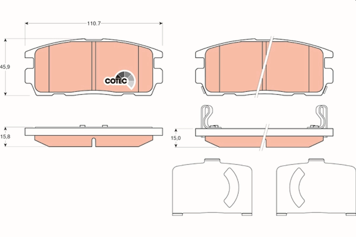 Set placute frana