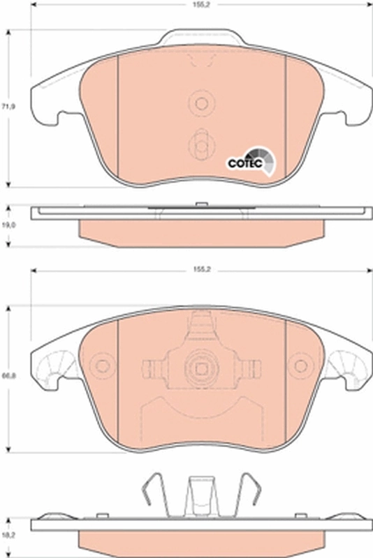Set placute frana