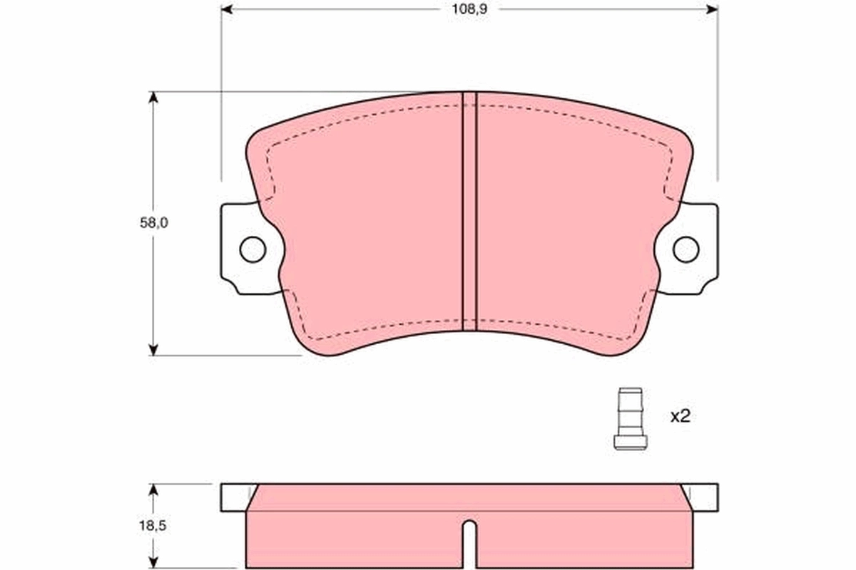 Set placute frana