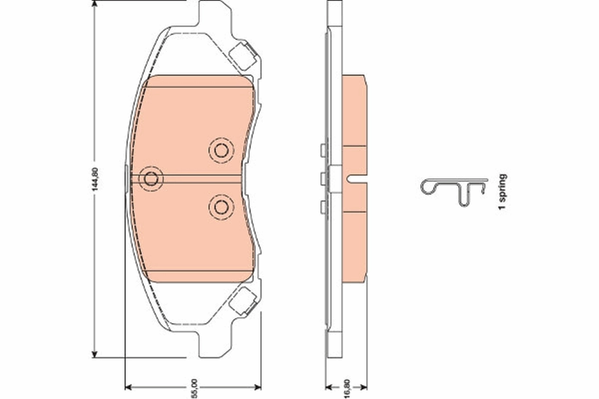 Set placute frana