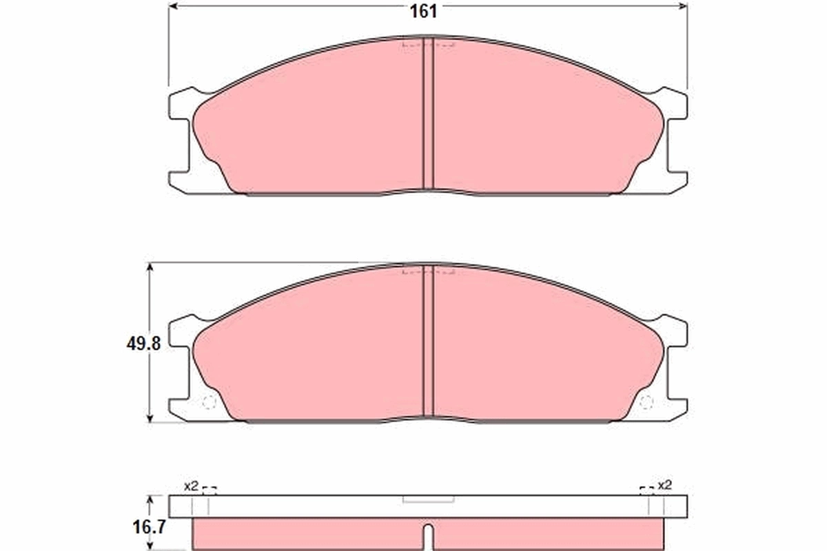 Set placute frana