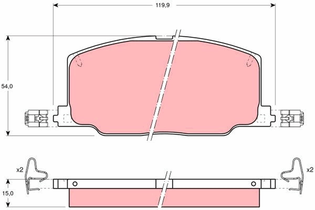 Set placute frana