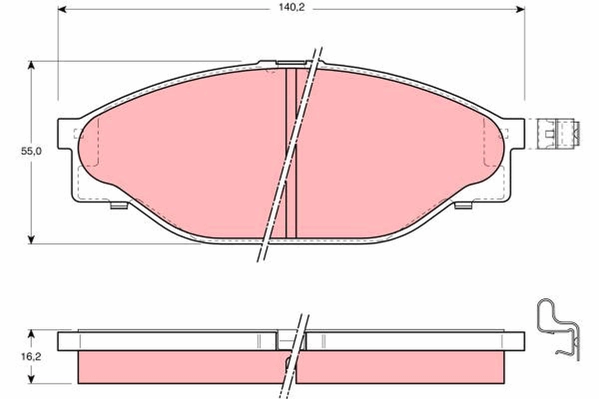 Set placute frana