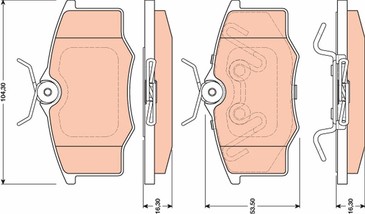 Set placute frana