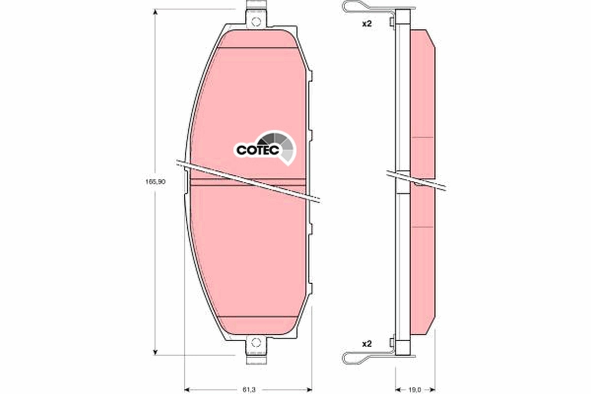 Set placute frana