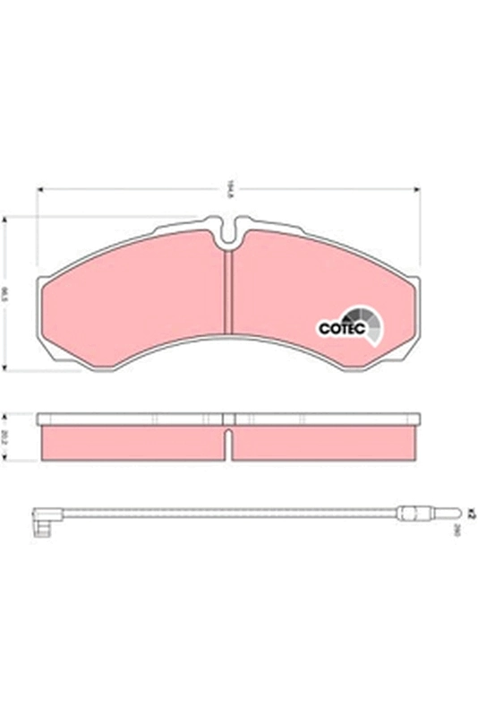 Set placute frana