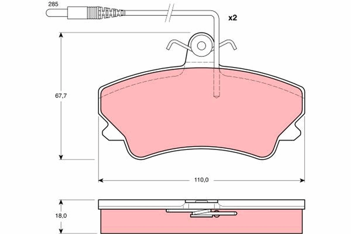 Set placute frana
