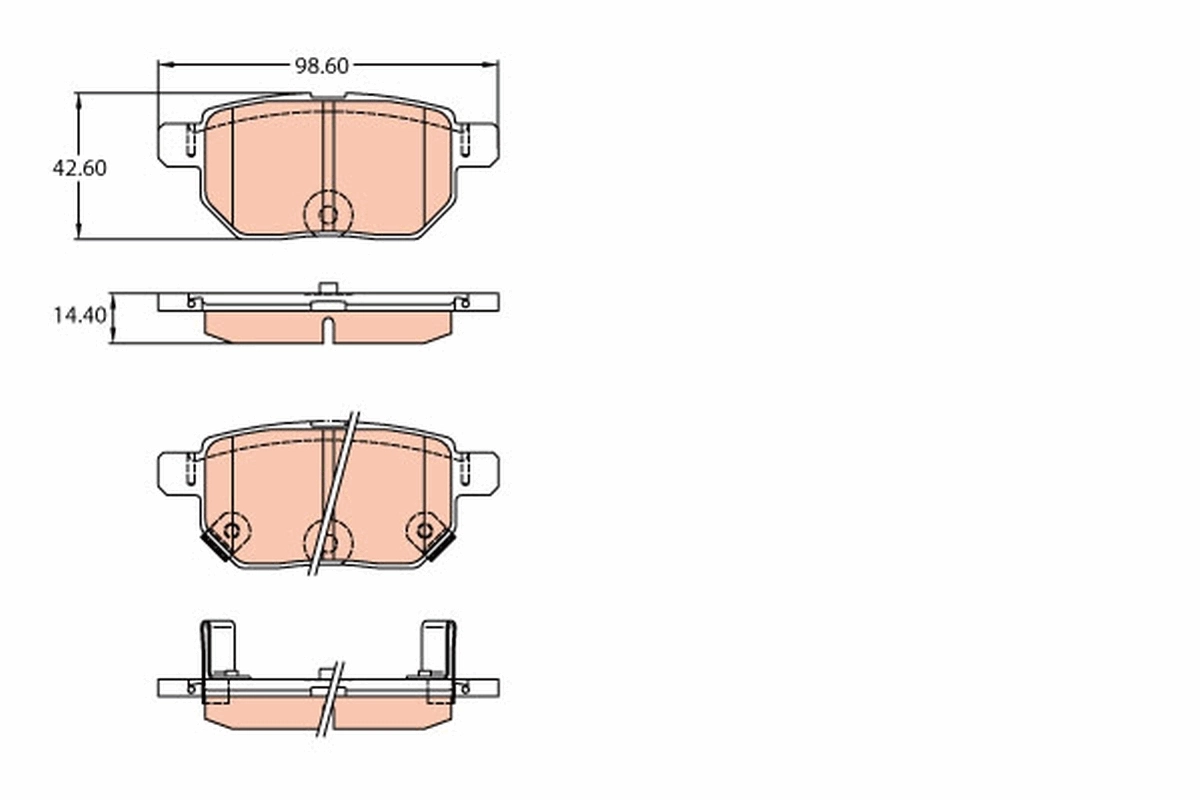 Set placute frana