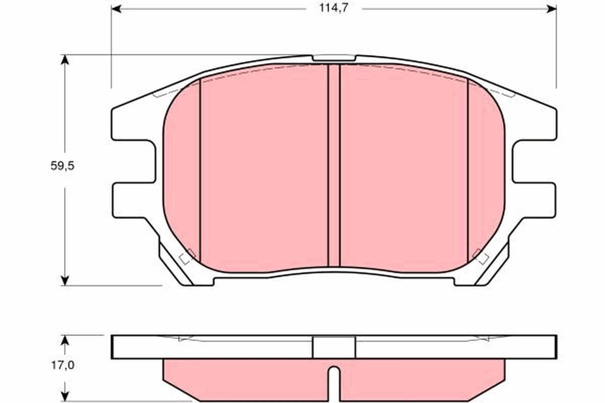 Set placute frana