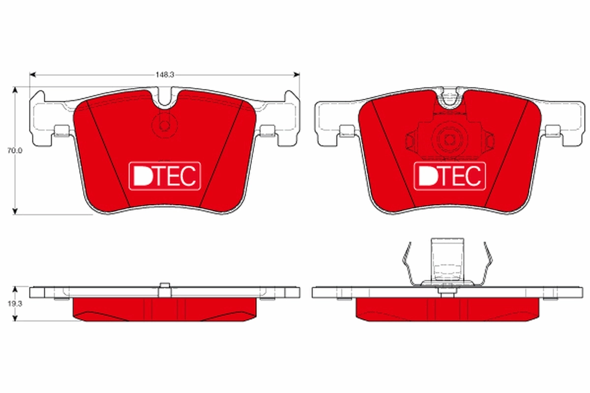 Set placute frana