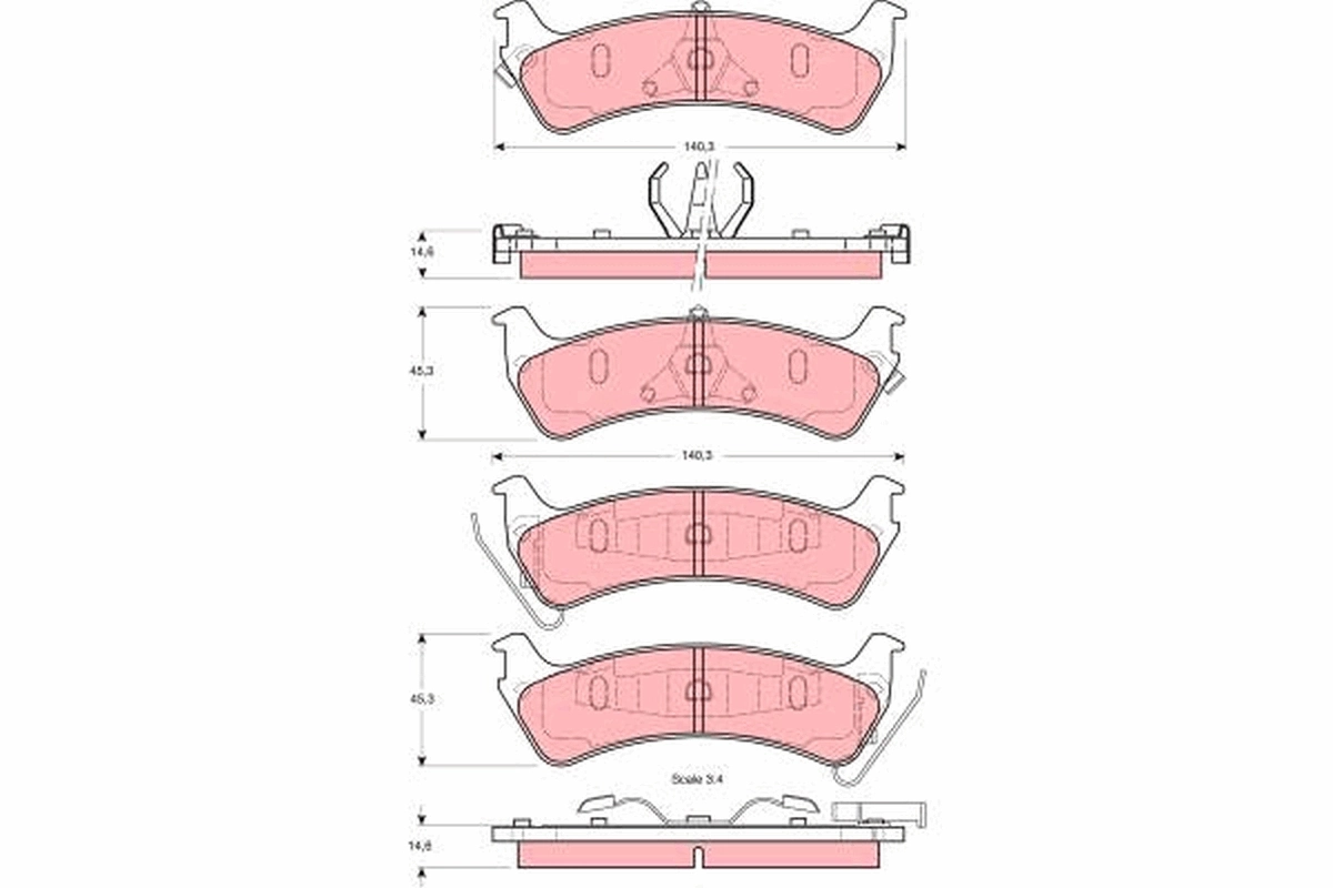Set placute frana