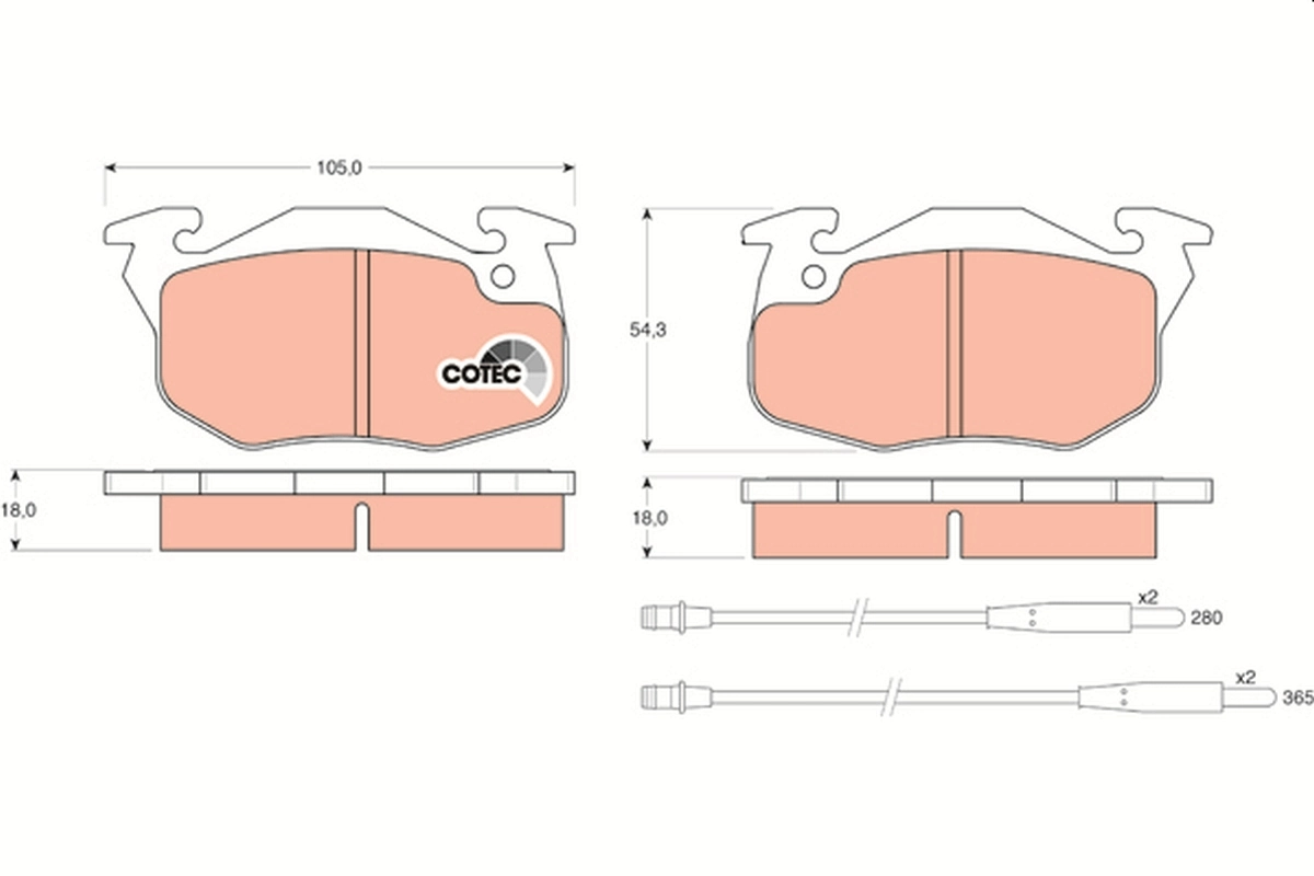 Set placute frana